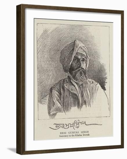 Bhai Gumuki Singh-null-Framed Giclee Print