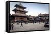 Bhairabnath Temple and Taumadhi Tole, Bhaktapur, UNESCO World Heritage Site, Nepal, Asia-Andrew Taylor-Framed Stretched Canvas