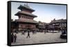 Bhairabnath Temple and Taumadhi Tole, Bhaktapur, UNESCO World Heritage Site, Nepal, Asia-Andrew Taylor-Framed Stretched Canvas