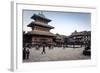 Bhairabnath Temple and Taumadhi Tole, Bhaktapur, UNESCO World Heritage Site, Nepal, Asia-Andrew Taylor-Framed Photographic Print