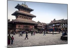 Bhairabnath Temple and Taumadhi Tole, Bhaktapur, UNESCO World Heritage Site, Nepal, Asia-Andrew Taylor-Mounted Photographic Print