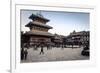 Bhairabnath Temple and Taumadhi Tole, Bhaktapur, UNESCO World Heritage Site, Nepal, Asia-Andrew Taylor-Framed Photographic Print