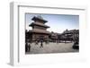 Bhairabnath Temple and Taumadhi Tole, Bhaktapur, UNESCO World Heritage Site, Nepal, Asia-Andrew Taylor-Framed Photographic Print