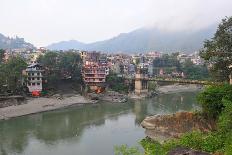 Mandi Town across Beas River, Himachal Pradesh, India, Asia-Bhaskar Krishnamurthy-Photographic Print