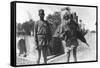 Bhistis, or Water Carriers, Agra, India, 1916-1917-null-Framed Stretched Canvas