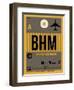 BHM Birmingham Luggage Tag I-NaxArt-Framed Premium Giclee Print