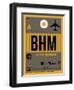 BHM Birmingham Luggage Tag I-NaxArt-Framed Premium Giclee Print