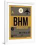 BHM Birmingham Luggage Tag I-NaxArt-Framed Art Print