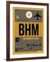 BHM Birmingham Luggage Tag I-NaxArt-Framed Art Print