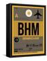 BHM Birmingham Luggage Tag I-NaxArt-Framed Stretched Canvas