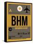 BHM Birmingham Luggage Tag I-NaxArt-Framed Stretched Canvas