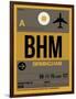 BHM Birmingham Luggage Tag I-NaxArt-Framed Art Print