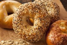 Healthy Organic Whole Grain Bagel-bhofack22-Mounted Photographic Print