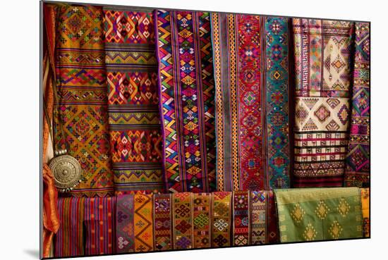 Bhutan Fabrics for Sale, Bhutan-Howie Garber-Mounted Photographic Print