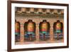 Bhutan, Paro. Spinning Prayer Wheel at the Rinpung Dzong-Brenda Tharp-Framed Photographic Print