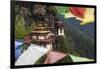 Bhutan, Paro. Taktsang Monastery, known as 'Tiger's Nest' Hangs on the Cliffs-Brenda Tharp-Framed Photographic Print