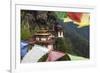 Bhutan, Paro. Taktsang Monastery, known as 'Tiger's Nest' Hangs on the Cliffs-Brenda Tharp-Framed Photographic Print