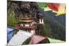 Bhutan, Paro. Taktsang Monastery, known as 'Tiger's Nest' Hangs on the Cliffs-Brenda Tharp-Mounted Photographic Print