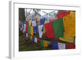 Bhutan. Prayer Flags at the Top of Dochula, a Mountain Pass-Brenda Tharp-Framed Photographic Print