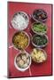 Bhutanese Dishes Served at a Restaurant in Thimphu Rice and Vegetables Including Chilli, Bhutan-Roberto Moiola-Mounted Photographic Print