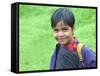 Bhutanese Girl Student in Uniform, Trongsa, Bhutan-Keren Su-Framed Stretched Canvas