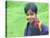 Bhutanese Girl Student in Uniform, Trongsa, Bhutan-Keren Su-Stretched Canvas