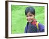 Bhutanese Girl Student in Uniform, Trongsa, Bhutan-Keren Su-Framed Photographic Print