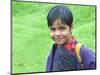 Bhutanese Girl Student in Uniform, Trongsa, Bhutan-Keren Su-Mounted Photographic Print