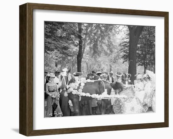 Bi-Centenary Celebration, Floral Parade, Carriage of Mrs. F.F. Ingram, Detroit, Mich.-null-Framed Photo