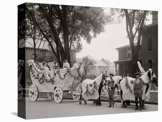 Bi-Centenary Celebration, Floral Parade, Freeman, Delameter Co. Float, Detroit, Mich.-null-Stretched Canvas