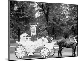 Bi-Centenary Celebration, Floral Parade, Ladies from Holy Parish Redeemer, Detroit, Mich.-null-Mounted Photo