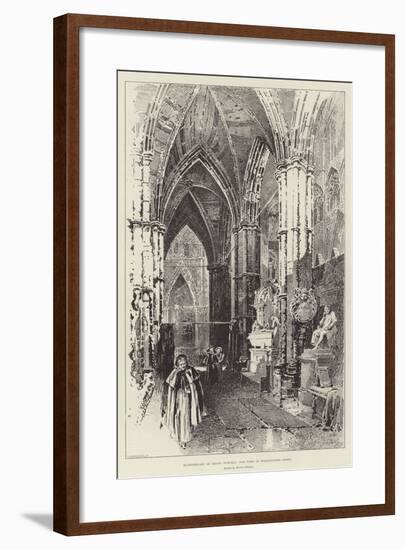 Bi-Centenary of Henry Purcell, the Tomb in Westminster Abbey-Herbert Railton-Framed Giclee Print