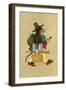 Bi-Pedal Dachshund as Vagabond-null-Framed Art Print