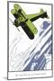 Bi-Plane Doing Loop-Found Image Press-Mounted Giclee Print