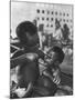 Biafran Child Feeding Another Child-Terence Spencer-Mounted Photographic Print