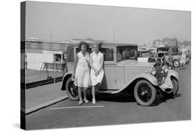 Bianchi saloon of Kitty Brunell at the B&HMC Brighton Motor Rally, Brighton, Sussex, 1930-Bill Brunell-Stretched Canvas