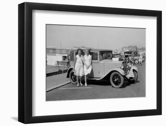 Bianchi saloon of Kitty Brunell at the B&HMC Brighton Motor Rally, Brighton, Sussex, 1930-Bill Brunell-Framed Photographic Print