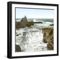 Biarritz (Atlantic-Pyrenees, France), the Virgin's Rock-Leon, Levy et Fils-Framed Photographic Print