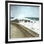 Biarritz (Atlantic-Pyrennes, France), Effects of the Sea-Leon, Levy et Fils-Framed Photographic Print