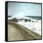 Biarritz (Atlantic-Pyrennes, France), Effects of the Sea-Leon, Levy et Fils-Framed Stretched Canvas