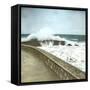 Biarritz (Atlantic-Pyrennes, France), Effects of the Sea-Leon, Levy et Fils-Framed Stretched Canvas