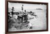 Biarritz Bathers-null-Framed Photographic Print