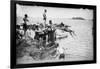 Biarritz Bathers-null-Framed Photographic Print