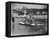 Biarritz Canoers-null-Framed Stretched Canvas