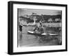 Biarritz Canoers-null-Framed Photographic Print