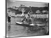 Biarritz Canoers-null-Mounted Photographic Print