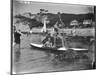 Biarritz Canoers-null-Mounted Photographic Print
