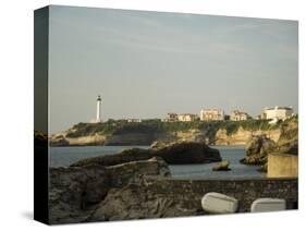 Biarritz Lighthouse, Biarritz, Basque Country, Pyrenees-Atlantiques, Aquitaine, France-R H Productions-Stretched Canvas