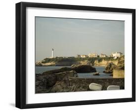 Biarritz Lighthouse, Biarritz, Basque Country, Pyrenees-Atlantiques, Aquitaine, France-R H Productions-Framed Photographic Print