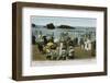 Biarritz: the Beach at Bathing Time-null-Framed Photographic Print